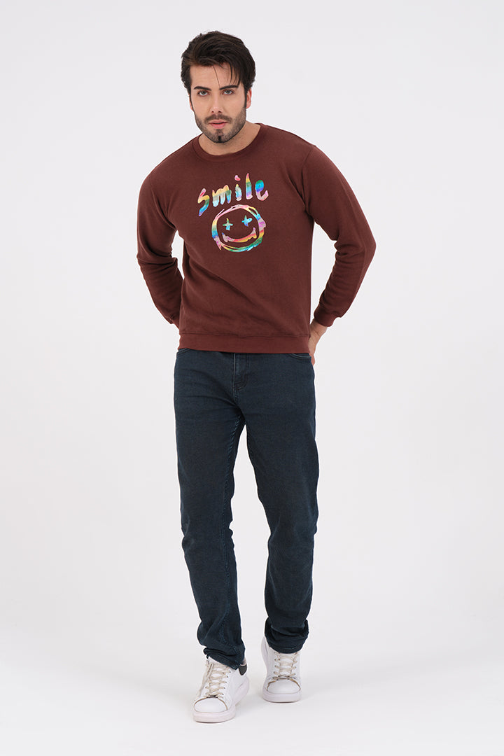 Smile Emoji Sweatshirt For Mens