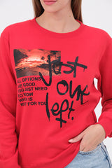COUPLE SET - Take Decision Unisex Red Sweatshirt