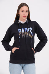 PARIS Zipper hoodie For Womens