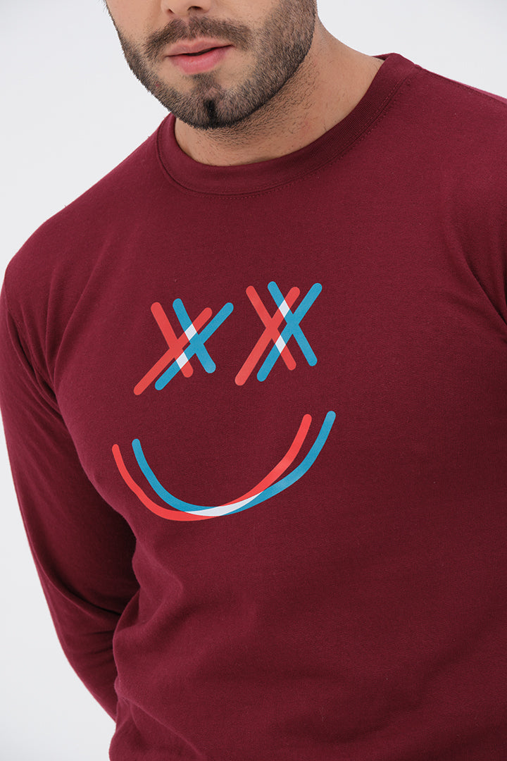 Craze Smile Sweatshirt For Mens