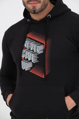 Never Give Up Hoodie For Mens