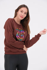 Smile Emoji Sweatshirt For Womens
