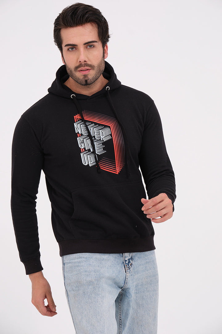 Never Give Up Hoodie For Mens